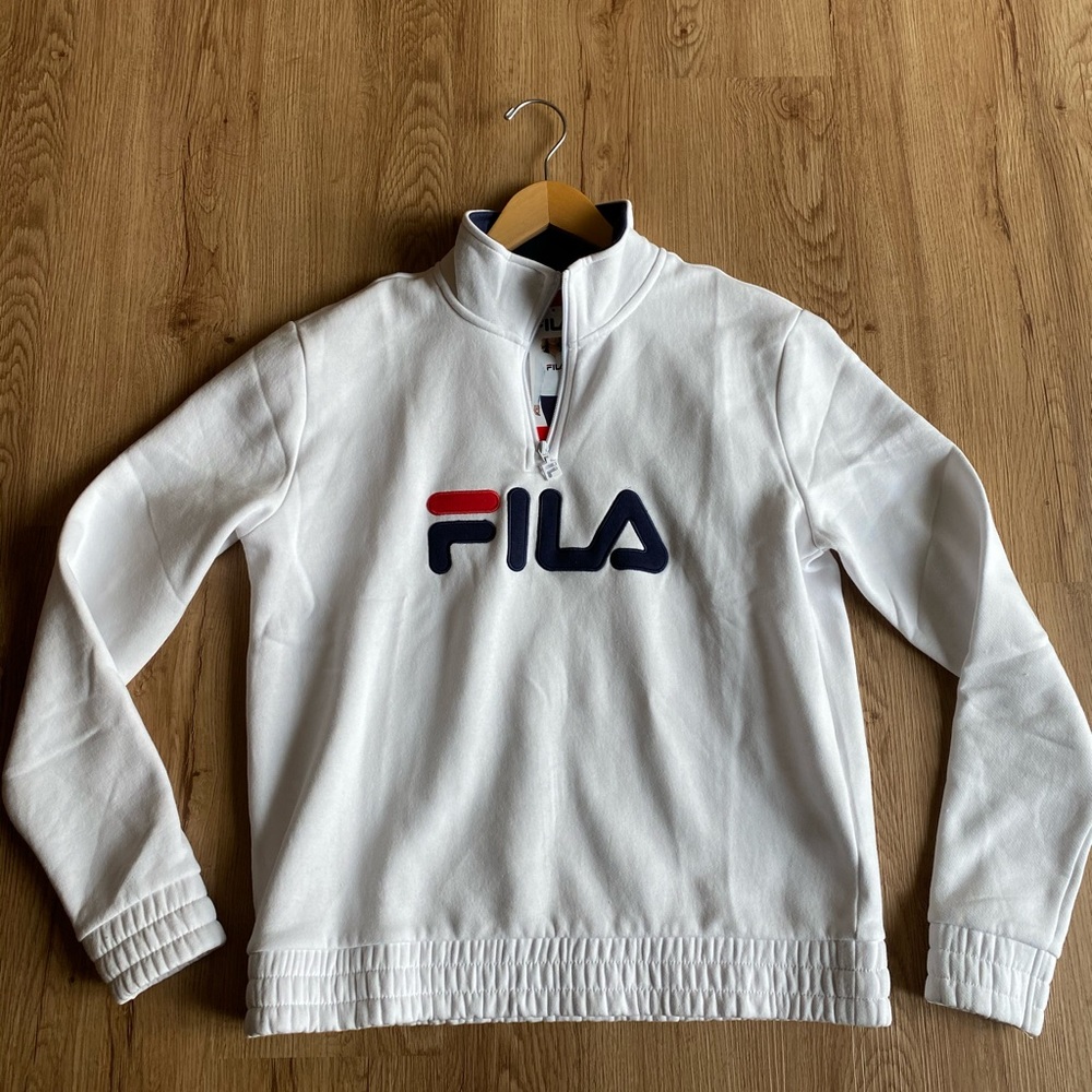 NWT Fila quarter zip crew neck sweater size medium